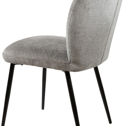 Bobby eetkamerstoel - met armleuningen - Perfect Harmony - Lichtgrijs 85 (set van 2)