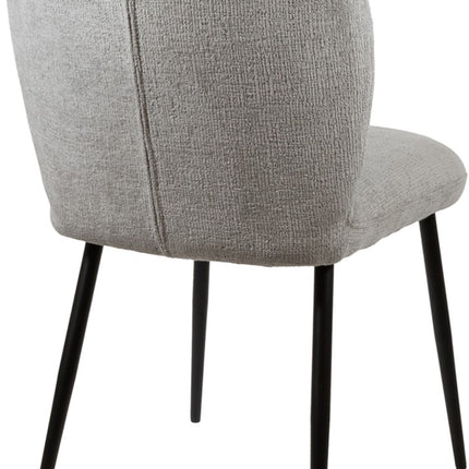 Bobby eetkamerstoel - met armleuningen - Perfect Harmony - Lichtgrijs 85 (set van 2)
