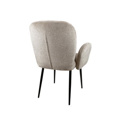 Bobby eetkamerstoel - met armleuning - Perfect Harmony - Liver 04 (set van 2)