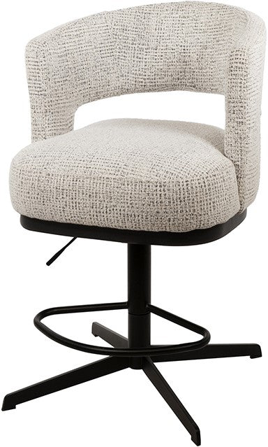 Bruce barstoel - draaivoet 360° - Coco - Salt 'n Pepper 80