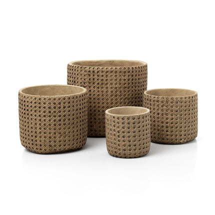 De RattanRock Plantenbak - Naturel - L