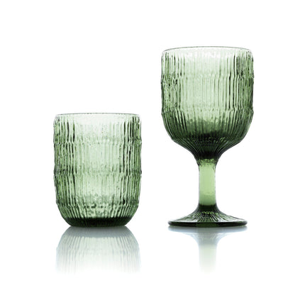 Het Moss Ripple wijnglas - groen