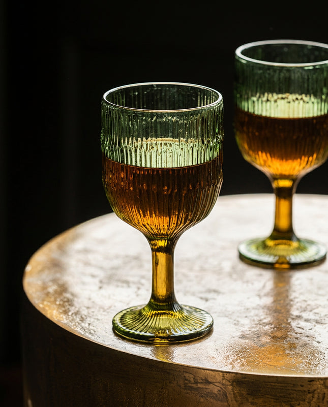 Het Moss Ripple wijnglas - groen