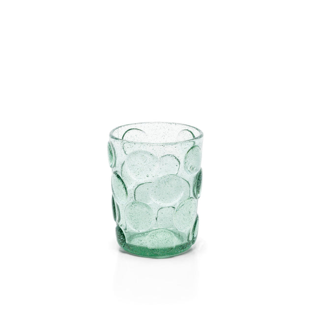 Het Frosted Dot waterglas - aqua