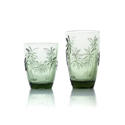 Het Palm Breeze waterglas - groen