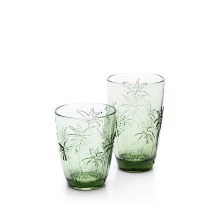 Het Palm Breeze waterglas - groen