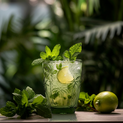Het Palm Breeze waterglas - groen
