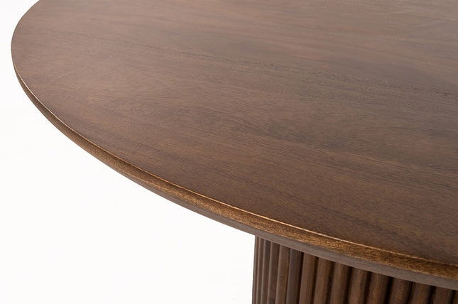 Salontafel Ø60, mango, donkere walnoot