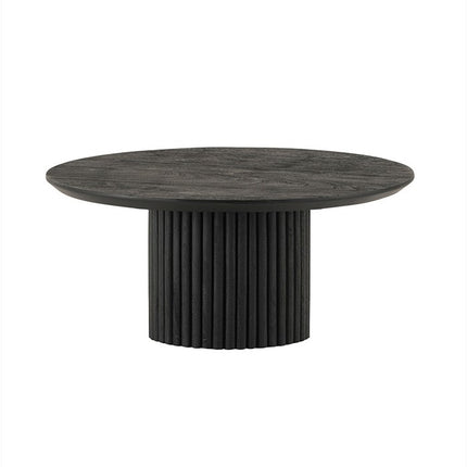 Salontafel Ø90, acaciahout zwart