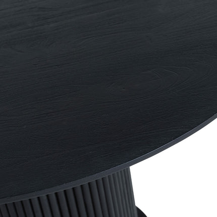 Eetkamertafel Ø120, Acacia zwart