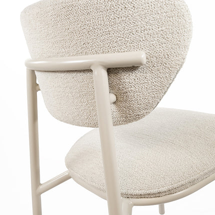 Didi eetkamerstoel - beige onderstel - Gear - Shell 196 (set van 2)