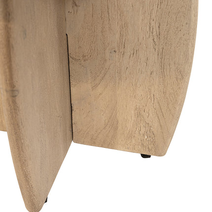 Salontafel Ø90, H40, verweerd acaciahout