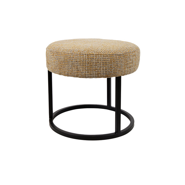 Escabel poef - Ø45 - Coco - Mosterd 06