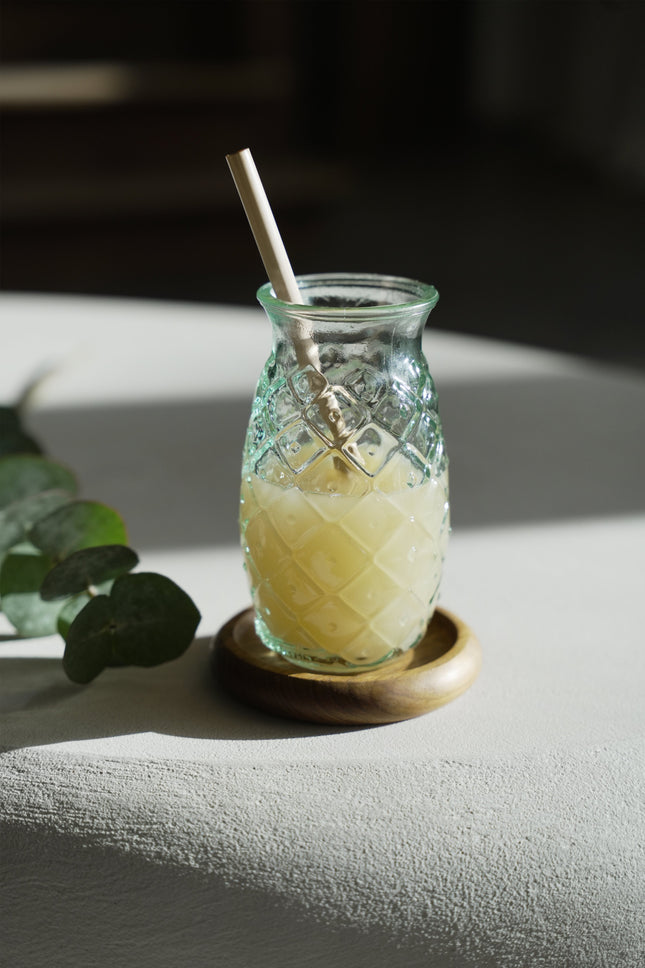 Het ananasglas - blauw - L