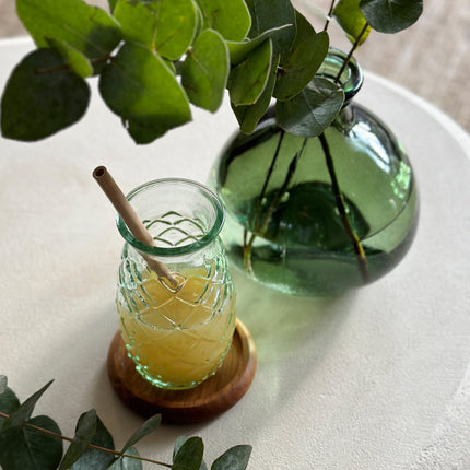 Het ananasglas - blauw - L