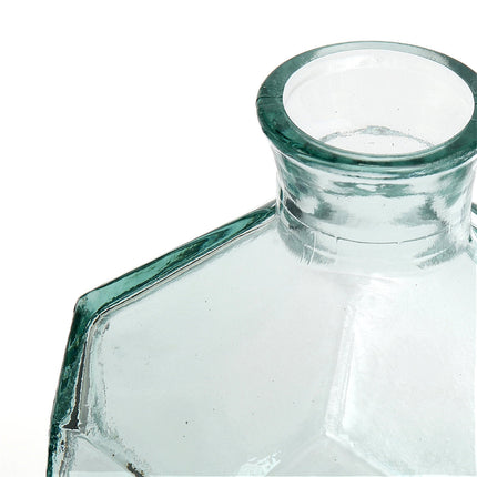 De ronde origami-vaas - blauw