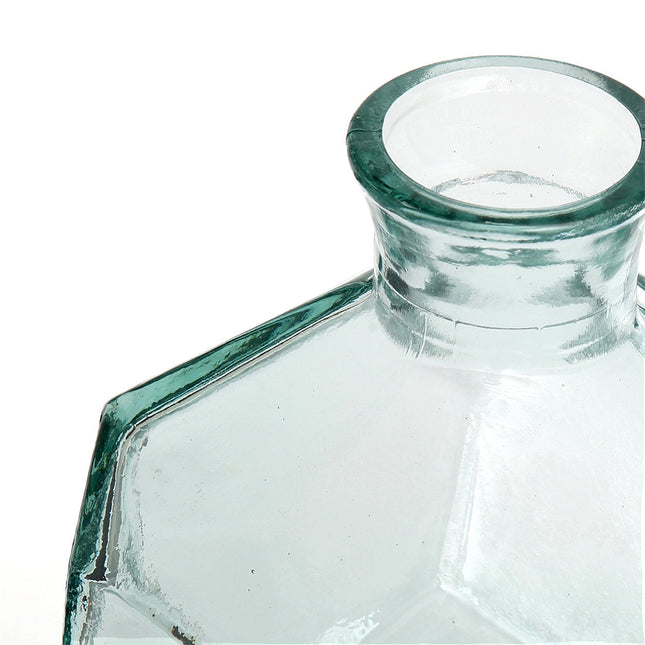 De ronde origami-vaas - blauw