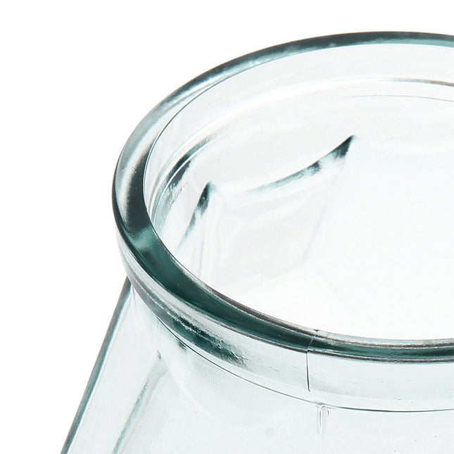 De brede origamivaas - blauw