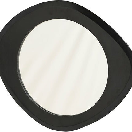 Spiegel 70, geometrisch, zwart