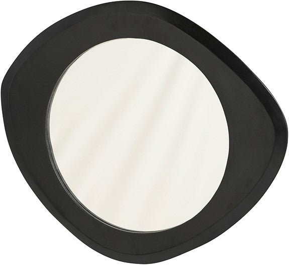 Spiegel 70, geometrisch, zwart