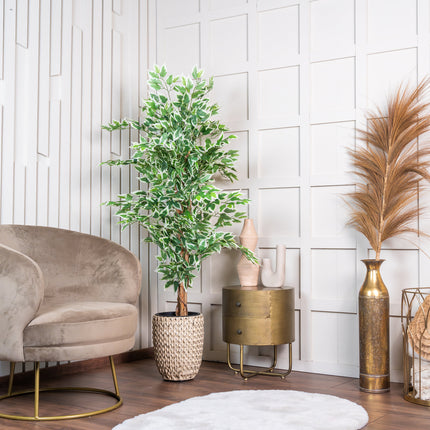 Kunstplant Ficus groen 140cm