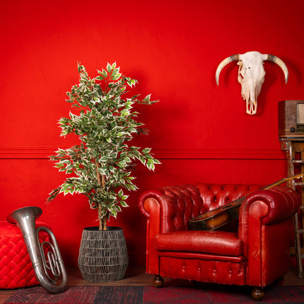 Kunstplant Ficus groen 140cm