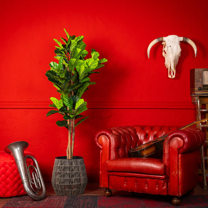 Fiddle Leaf Fig kunstplant 160 cm - Stijlvolle vioolbladplant