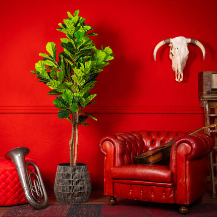 Fiddle Leaf Fig kunstplant 185 cm - Stijlvolle vioolbladplant