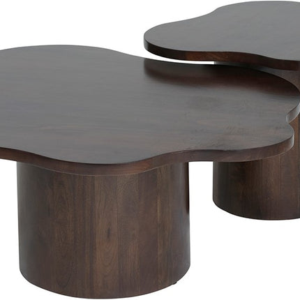 Fiore salontafel 98, Mango bruin walnoot