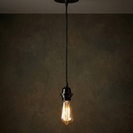 Plafondlampfitting - Zwart - 1 fitting