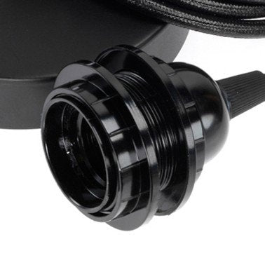 Plafondlampfitting - Zwart - 1 fitting