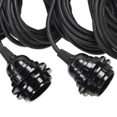 Plafondlampfittingen - Zwart - 5 stuks