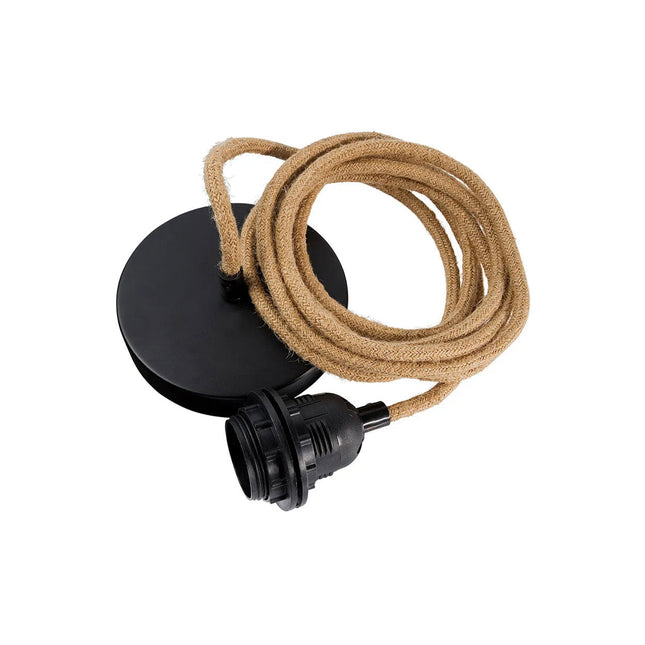 Plafondfittingen - naturel zwart - 1 fitting
