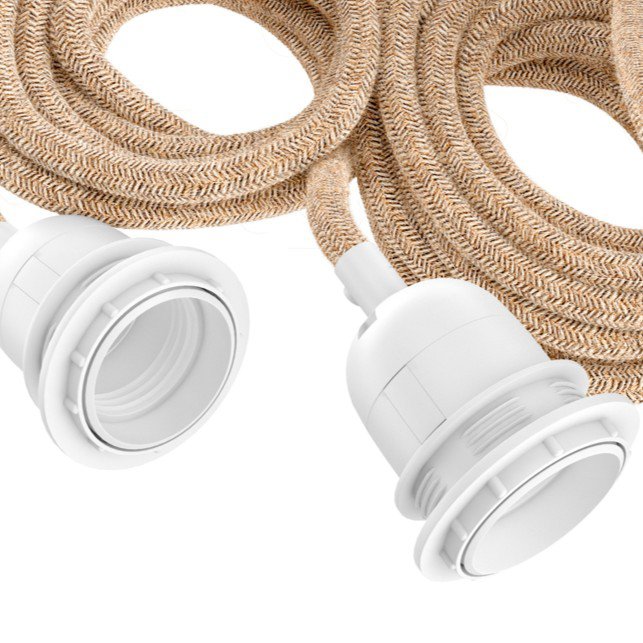 Plafondlampen met fitting - natuurlijk wit - 3 fittingen