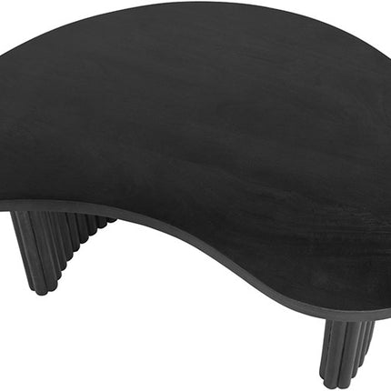 Firenze salontafel 85, boonvorm, zwart