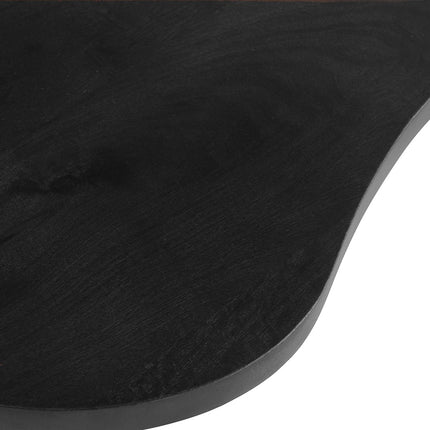 Firenze salontafel 125, boonvormig, zwart