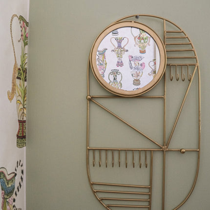 Wandhanger "Zie ik er mooi uit" - messing