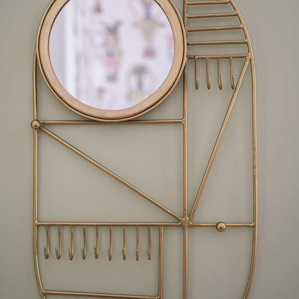 Wandhanger "Zie ik er mooi uit" - messing