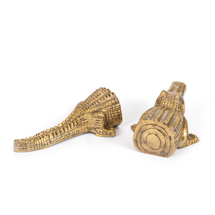 De Krokodil boekstandaarden - messing