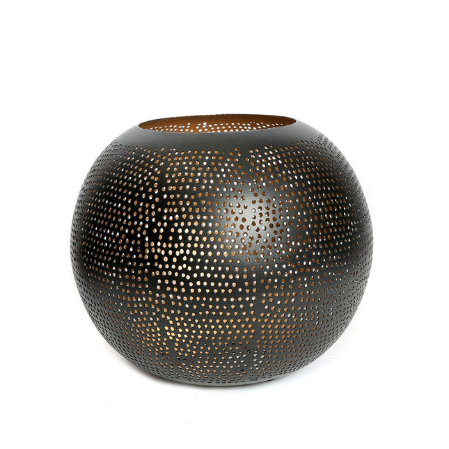De geperforeerde bal - zwart-goud - L