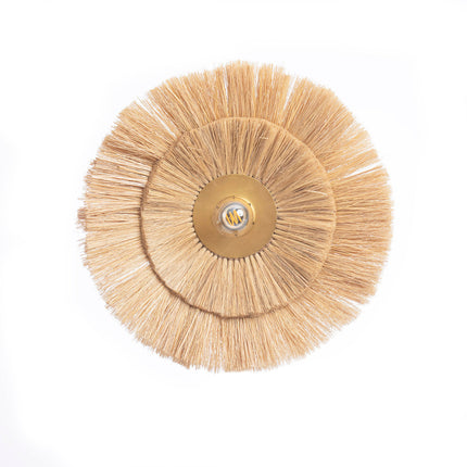 De Double Trouble-wandlamp - natuurlijk goud - M