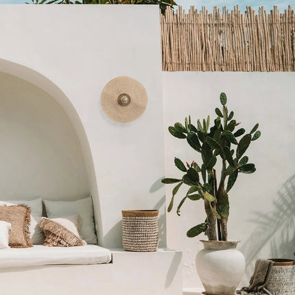 De Let's Groove wandlamp - naturel messing - M