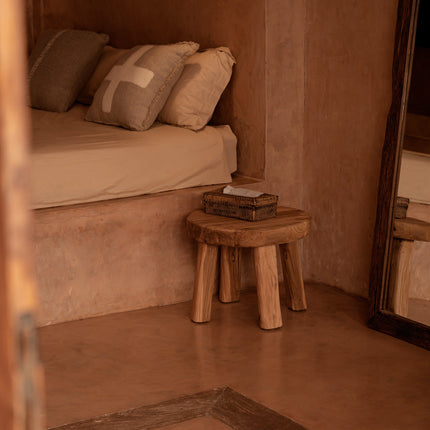 De Ivoren Kruis Kussensloop - Natuurlijk Wit - 50x50