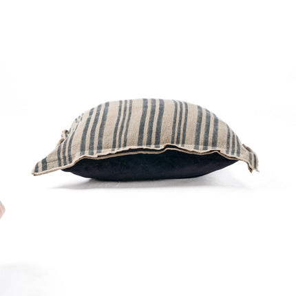 De Nordic Stripe kussenhoes - naturel zwart - 50x50