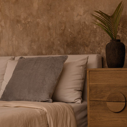 De Velvet Crush kussenhoes - grijs - 50x50