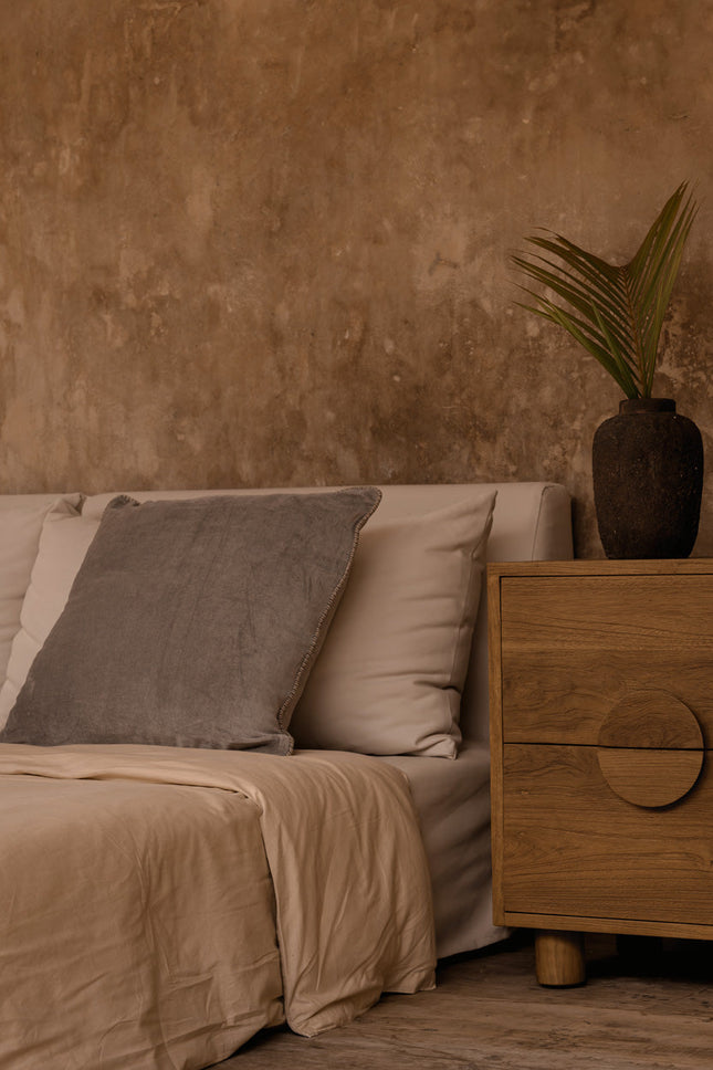 De Velvet Crush kussenhoes - grijs - 50x50