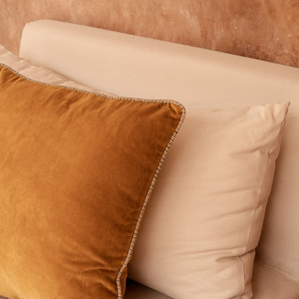 De Velvet Crush kussenhoes - mosterdgeel - 50x50