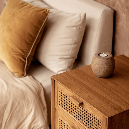 De Velvet Crush kussenhoes - mosterdgeel - 50x50