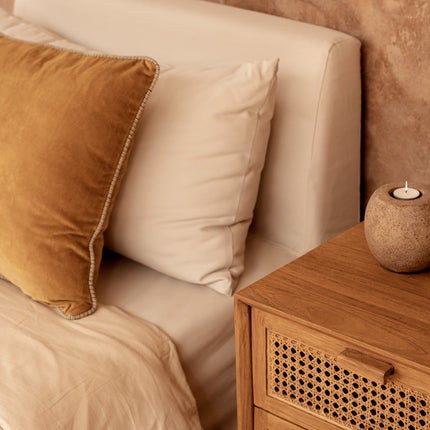 De Velvet Crush kussenhoes - mosterdgeel - 50x50