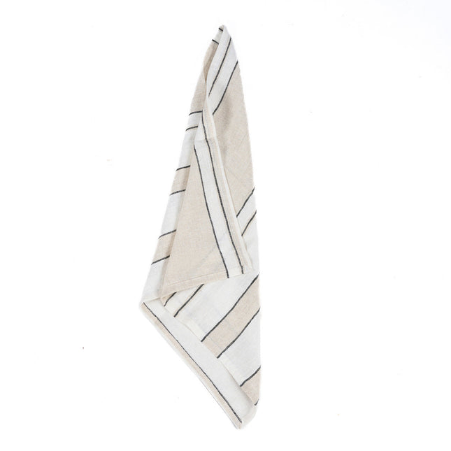 Het Provence-servet - Naturel zwart-wit - 45x45